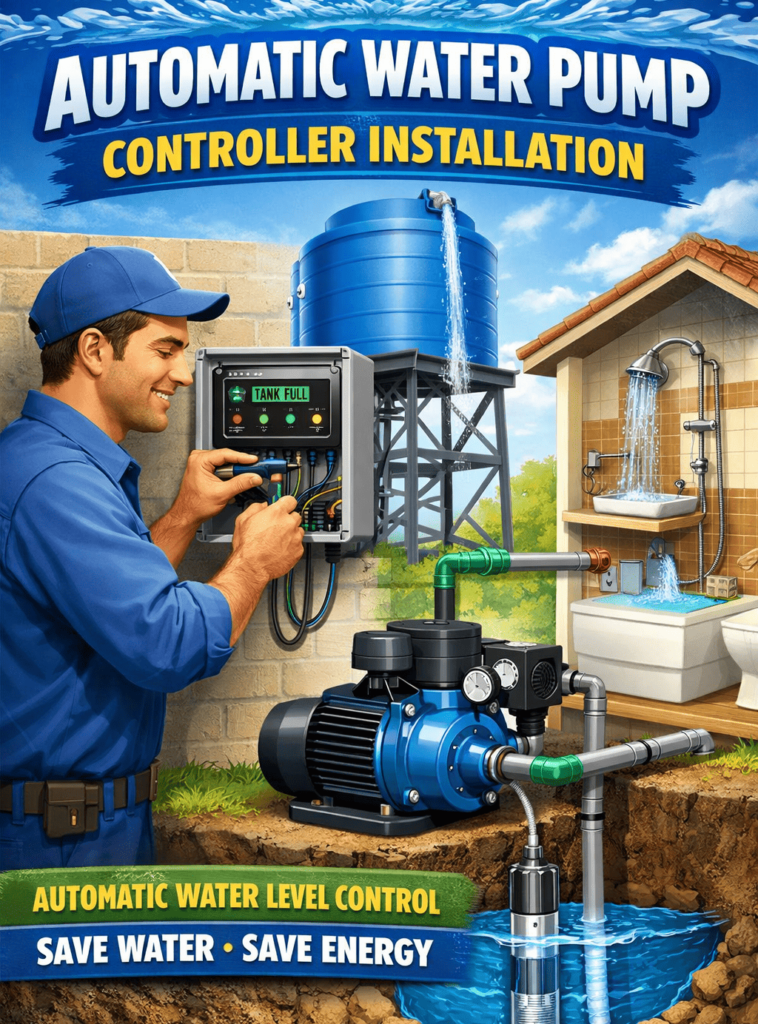 Automatic Water Pump Controller Installation kathmandu