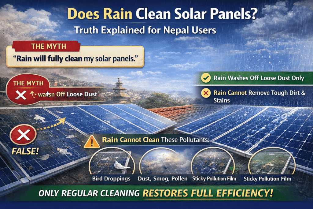 Does Rain Clean Solar Panels kathmandu